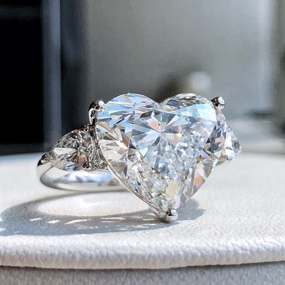 hear ring 10.02ct F VS1  LG592322735|AGNES Jewelry