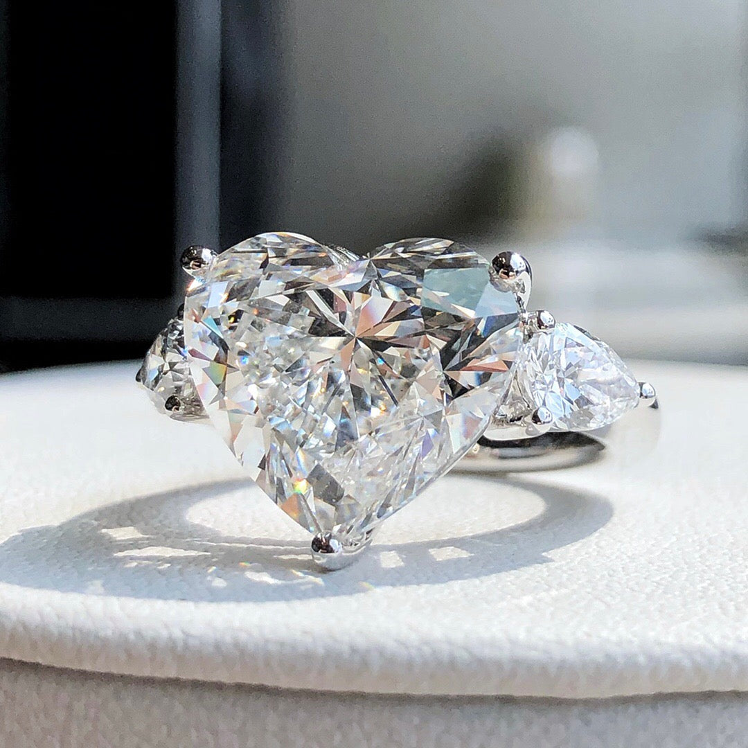 hear ring 10.02ct F VS1  LG592322735|AGNES Jewelry