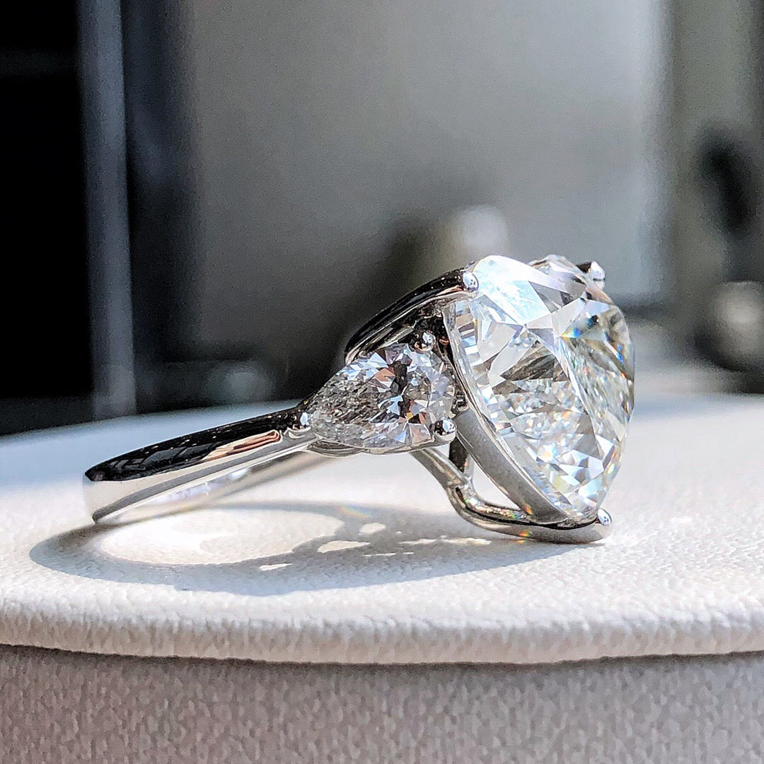 hear ring 10.02ct F VS1  LG592322735|AGNES Jewelry