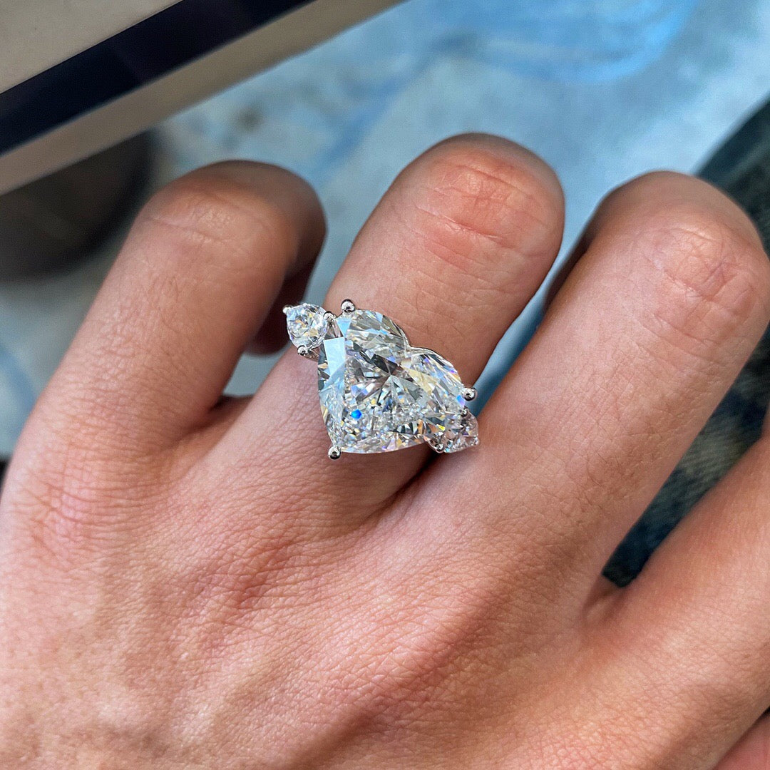 hear ring 10.02ct F VS1  LG592322735|AGNES Jewelry