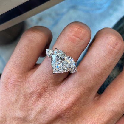hear ring 10.02ct F VS1  LG592322735|AGNES Jewelry