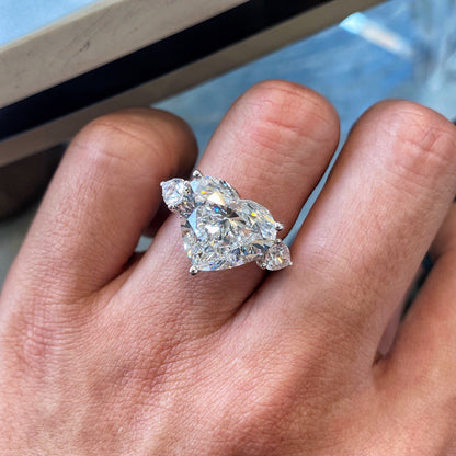 hear ring 10.02ct F VS1  LG592322735|AGNES Jewelry