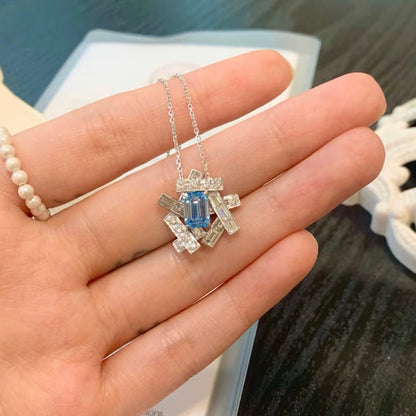 1.02 carats, emerald cut fancy intense blue LG633451210|AGNES Jewelry