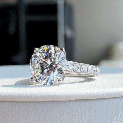 Round  ring 5.00ct E VS2 LG581326464|AGNES Jewelry