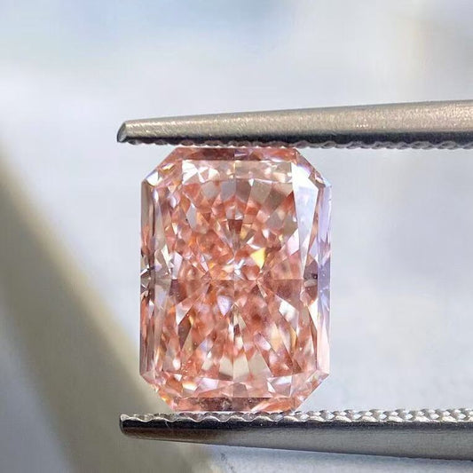 2.15CT Radiant FANCY VIVID PINK VS1 LG600368198|AGNES Jewelry