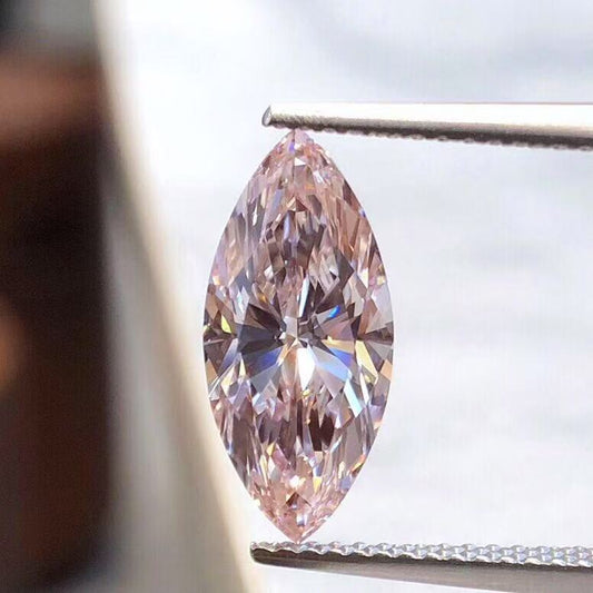 2.51 Carats MARQUISE FANCY INTENSE PINK Vvs2 LG645459509|AGNES Jewelry