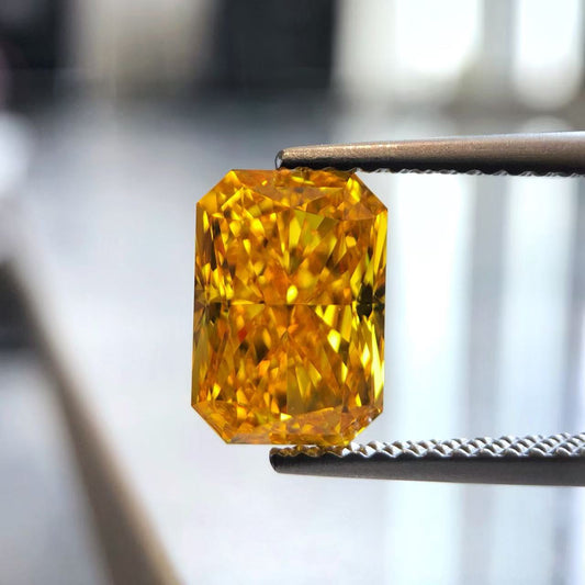 2.51-carat radiant FANCY VIVID ORANGY YELLOW VS1 LG 681566786|AGNES Jewelry