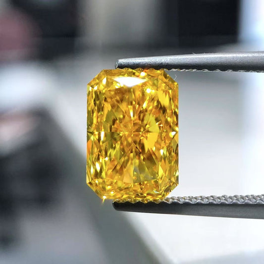 2.43ct radiant-cut  FANCY VIVID YELLOW VVS2 LG683519226|AGNES Jewelry