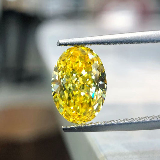 2.51-carat oval-cut FANCY VIVID YELLOW vs2 LG683502869|AGNES Jewelry
