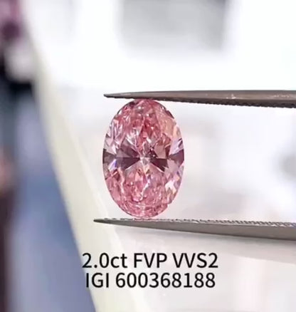 2.00ct fancy vivid pink vvs2 LG600368188|AGNES Jewelry