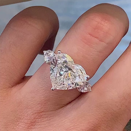 hear ring 10.02ct F VS1  LG592322735|AGNES Jewelry