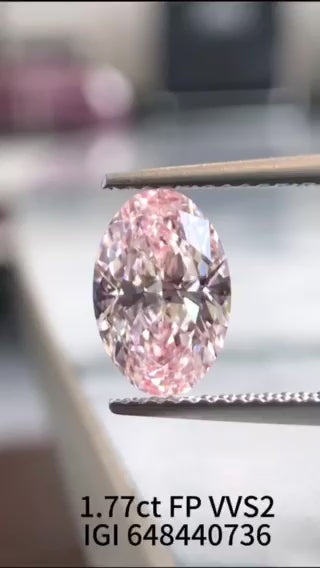 1.77ct oval fancy pink vvs2 LG648440736|AGNES Jewelry